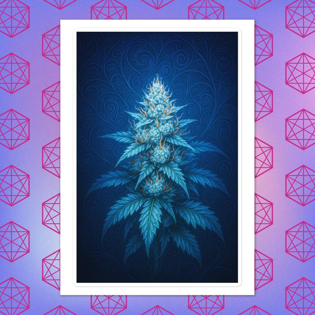 Blue Dream sticker sheet with multiple designs