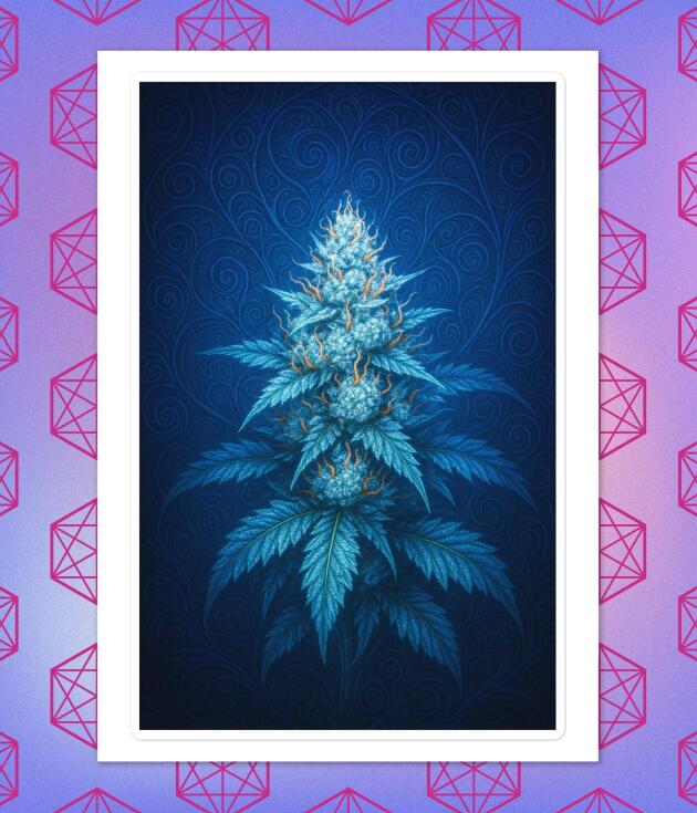 Blue Dream sticker sheet with multiple designs