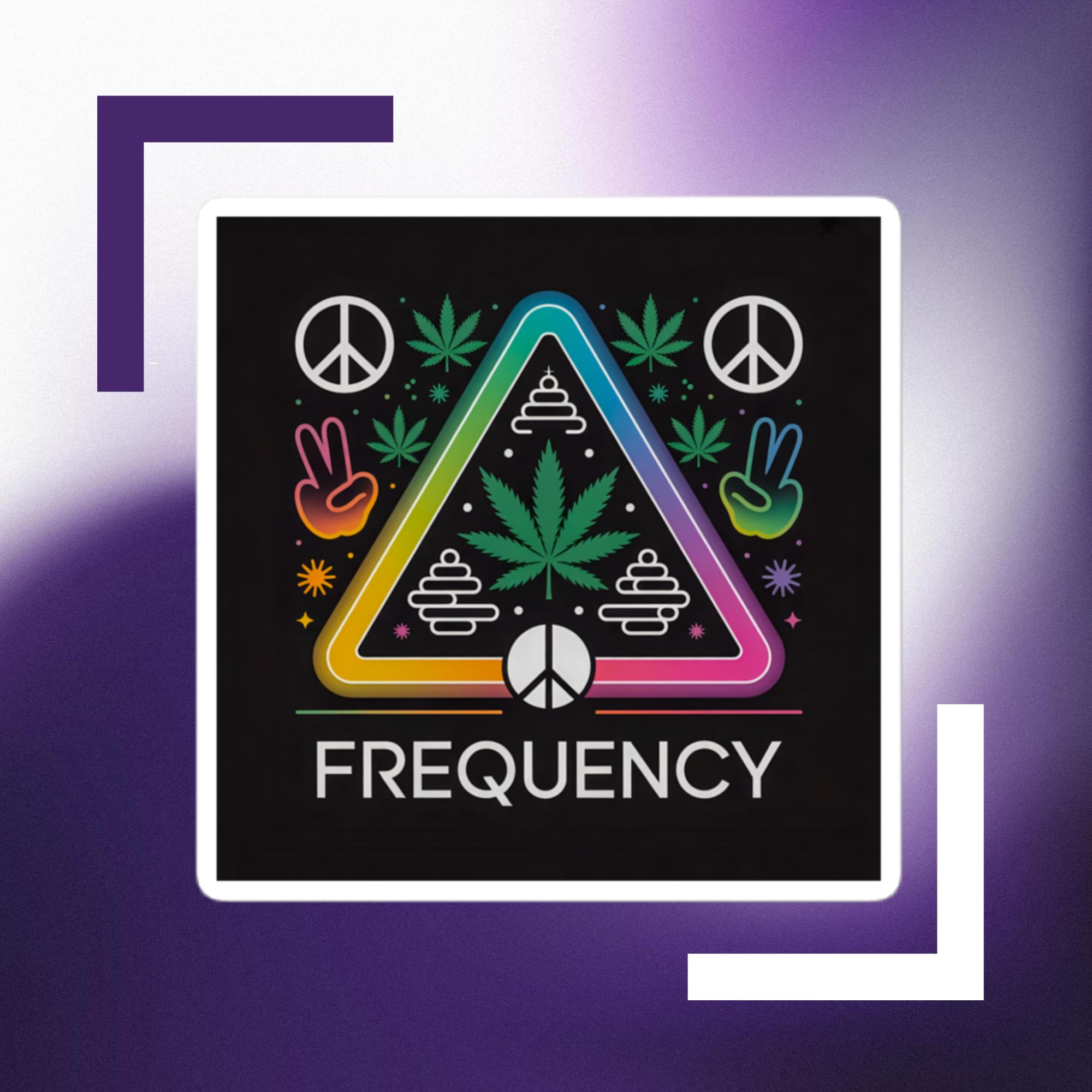 Frequency Sticker sticker design close-up